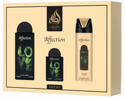 Lattafa Affection 3‑Piece Gift Set – Nutty Pistachio & Vanilla