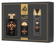 Al Qiam Gold 3-Piece Luxury Gift Set Saffron Amber