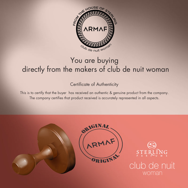 Armaf Club De Nuit Women’s 105ml Eau De Parfum Luxury