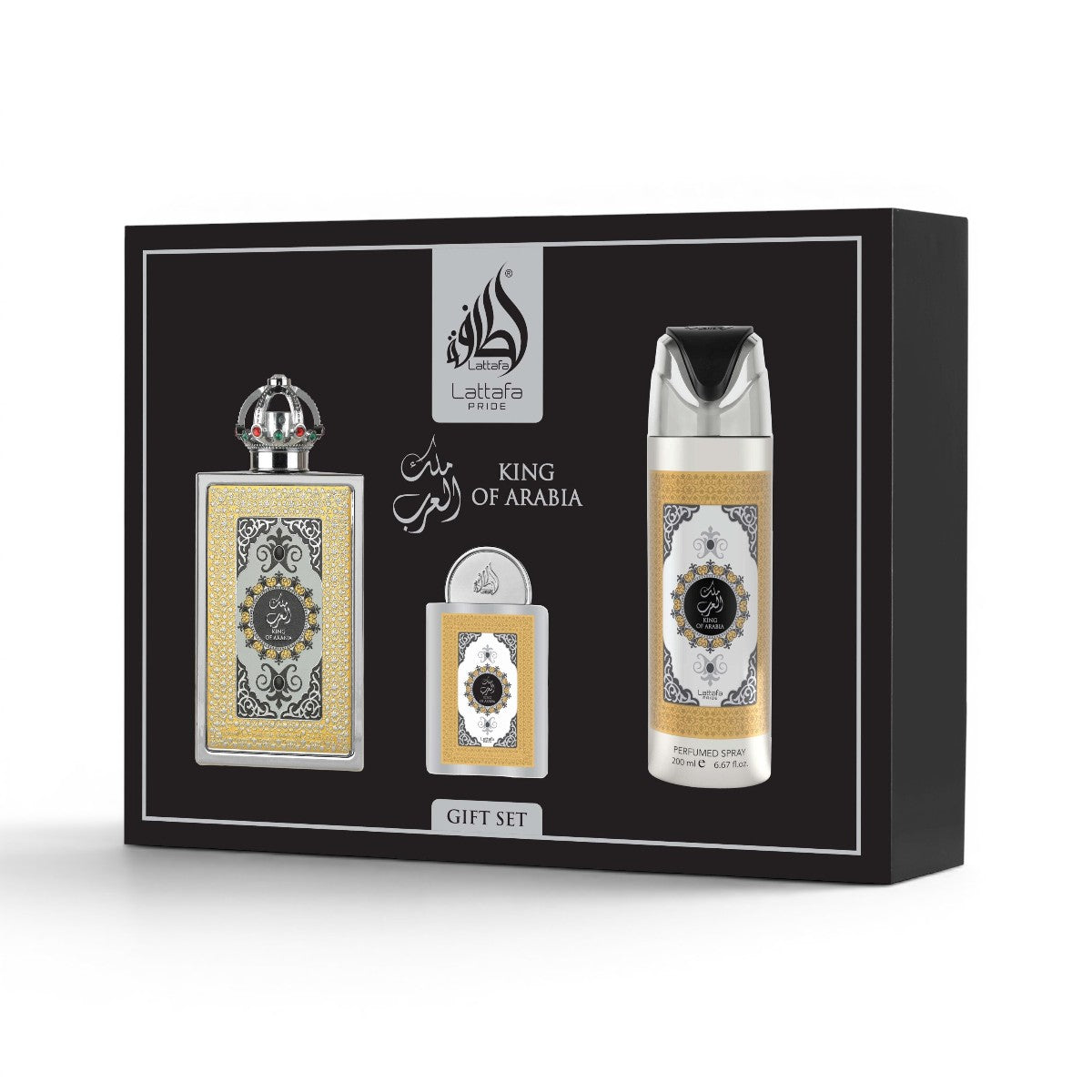 King of Arabia 3‑Piece Gift Set – Bergamot, Leather, Vanilla