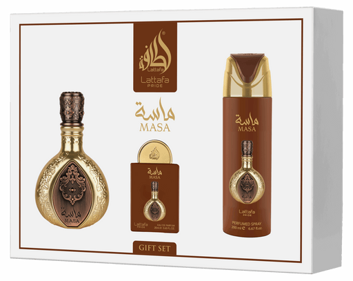 Masa Luxury 3-Piece Perfume Gift Set Saffron Lemon Pink Pepper