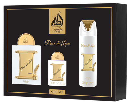 Peace & Love 3‑Piece Perfume Gift Set – Luxurious Fragrance Trio