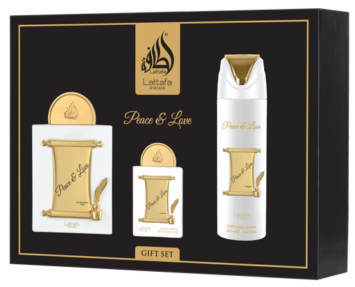 Peace & Love 3‑Piece Perfume Gift Set – Luxurious Fragrance Trio